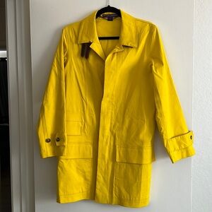 Ralph Lauren Collection yellow rain/trench coat